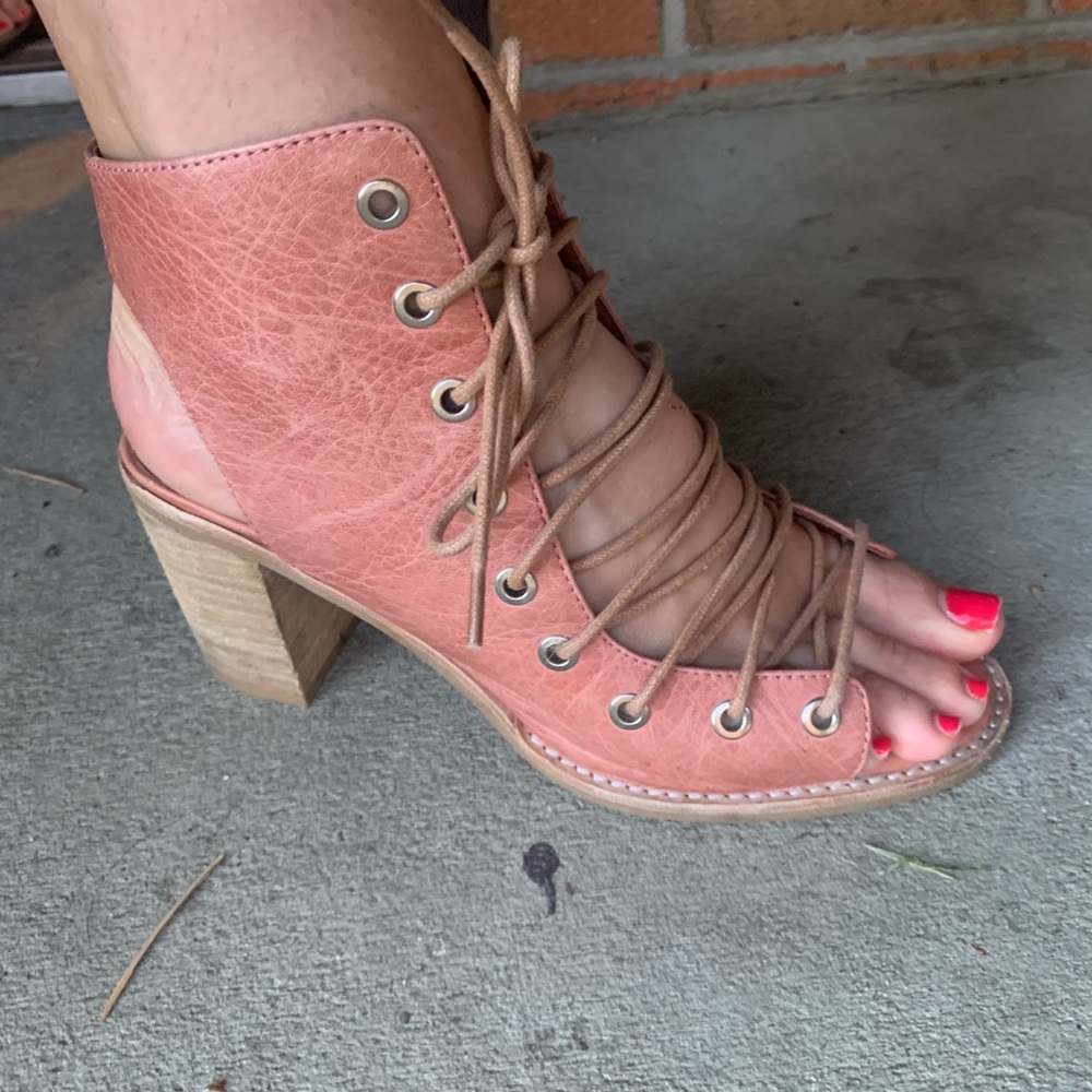 Jeffery Campbell X FREE PEOPLE lace up heels